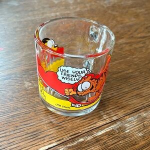 Garfield glass coffee mug vintage 1978 McDonald’s